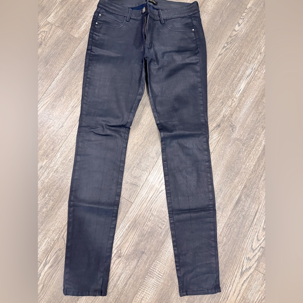 Women’s Massimo Dutti skinny waxed jeans